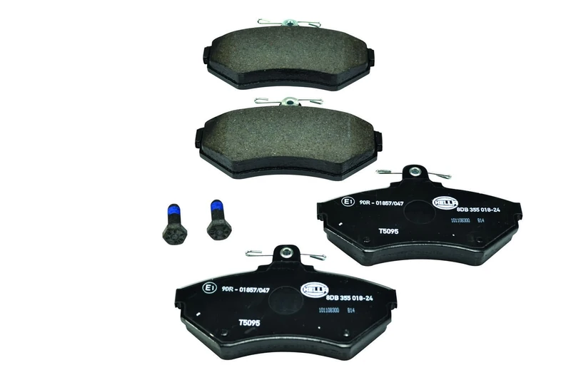 HELLA 8DB 355 018-241 Brake pad set - not prepared for wear indicator - T5095 - for e.g. SEAT / VOLKSWAGEN