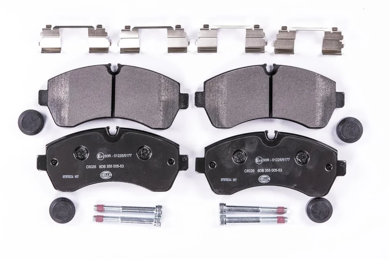 HELLA 8DB 355 005-531 Brake pad set - prepared for wear indicator - C6026 - for e.g. MERCEDES-BENZ / VOLKSWAGEN
