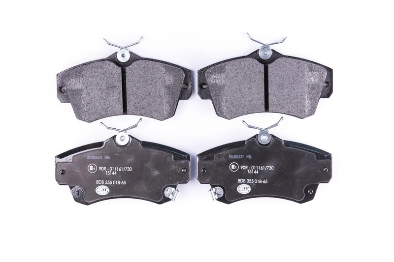 HELLA 8DB 355 018-651 Brake pad set - with acoustic wear warning - T5144 - for e.g. CHRYSLER / DODGE