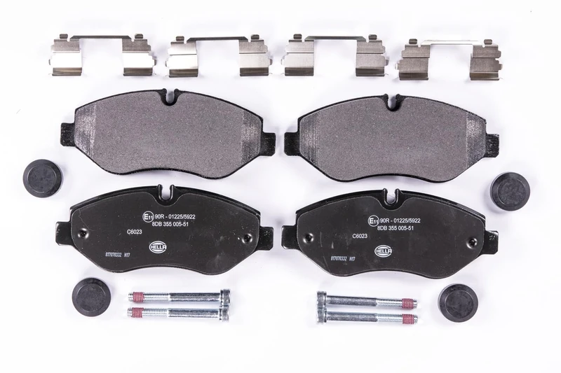 HELLA 8DB 355 005-511 Brake pad set - prepared for wear indicator - C6023 - for e.g. IVECO