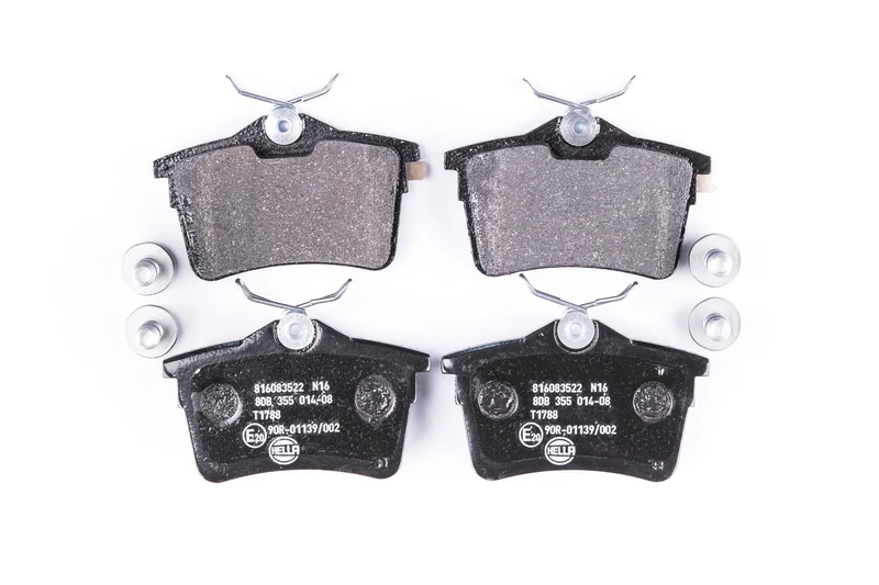 HELLA 8DB 355 014-081 Brake pad set - not prepared for wear indicator - T1788 - for e.g. CITROEN / PEUGEOT