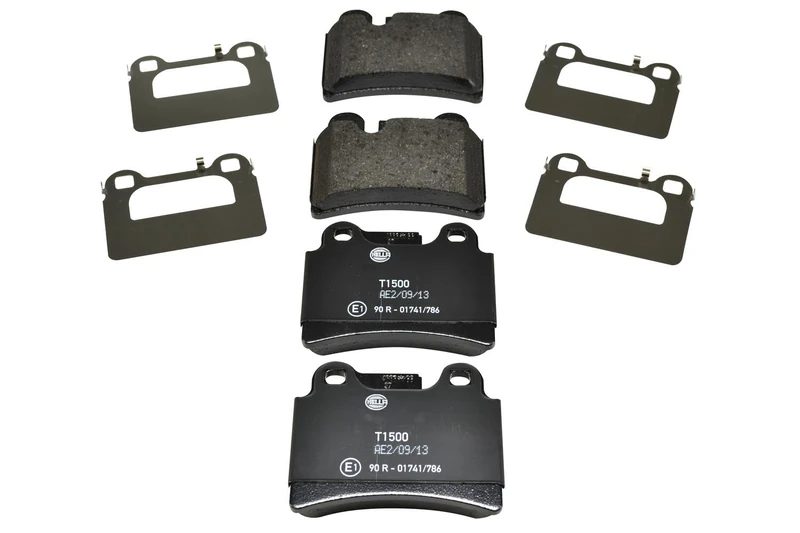 HELLA 8DB 355 011-861 Brake pad set - prepared for wear indicator - T1500 - for e.g. VOLKSWAGEN