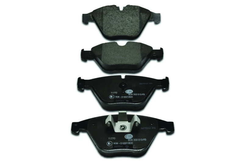HELLA 8DB 355 013-931 Brake pad set - prepared for wear indicator - T1770 - for e.g. BMW