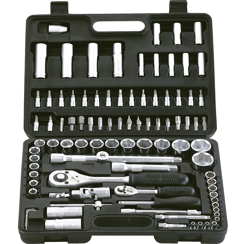 fervi 618 – 0 Keys A Compass, 94 Pieces, Silver