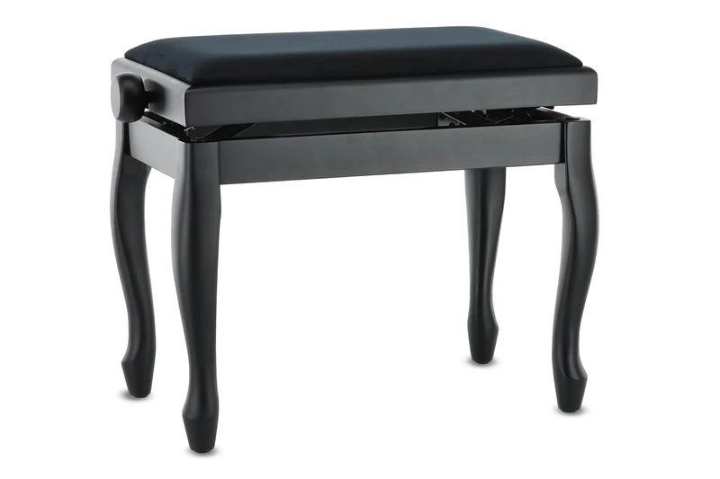 GEWA Piano Bench Deluxe Classic, black matte