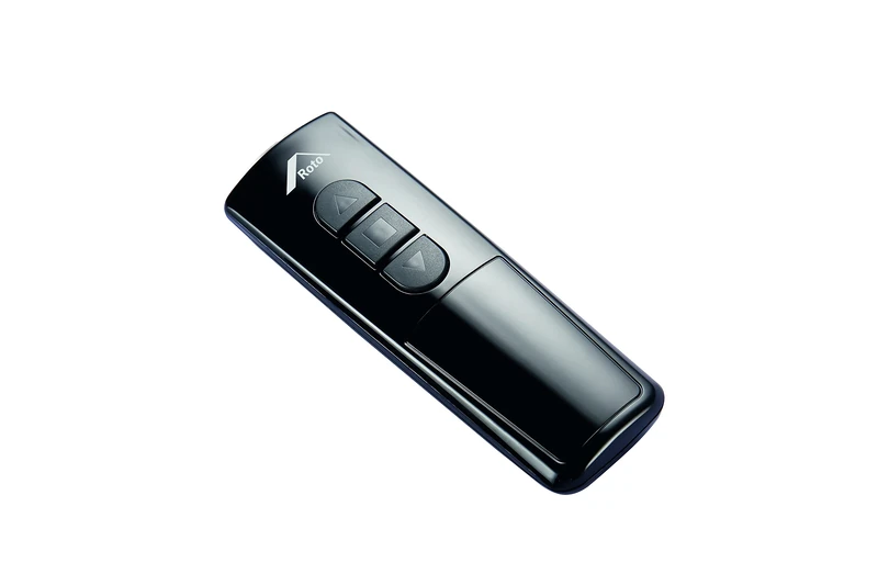 Original Roto Hand-Held Transmitter Wireless Handheld Transmitter 1-Channel Multiple Receivers Controllable Max Radio Range up to 350 m Includes Battery Black - Image 1