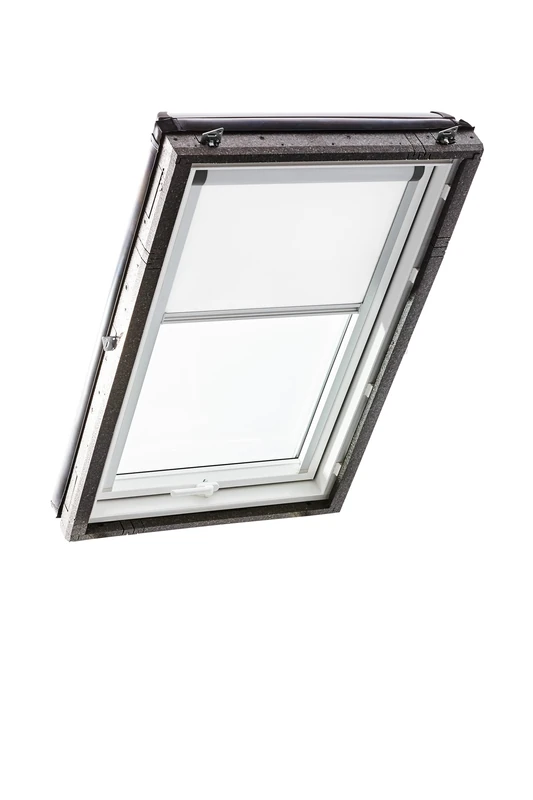 Roto ZRV Blackout Roller Blind, Electric, Almost Complete Blackout Guide Rail, Silver, for Designo R4/R7 and Classic 43/73 Roof Windows with Size 054/078, 05/07, White
