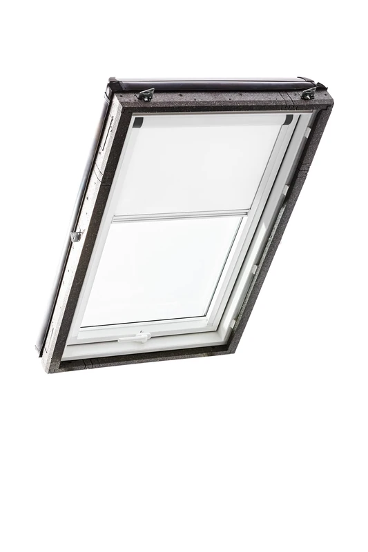 Roto ZRV Blackout Roller Blind, Electric, Almost Full Blackout Guide Rail, White, for Designo R4/R7 and Classic 43/73 Roof Windows Series with Size 094/118, 09/11, White