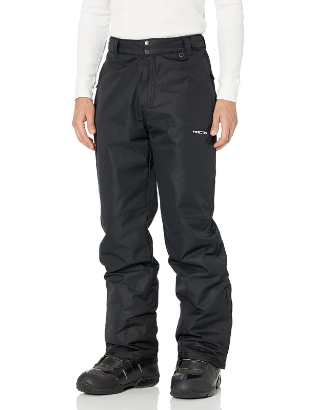 Arctix Mens Essential Snow Pants, Black, Small/30 Inseam