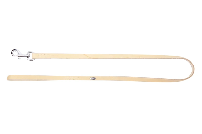 Dingo Soft Leather Dog Leash 120 cm Long, Strong and Gentle, HANDMADE Natural 11124