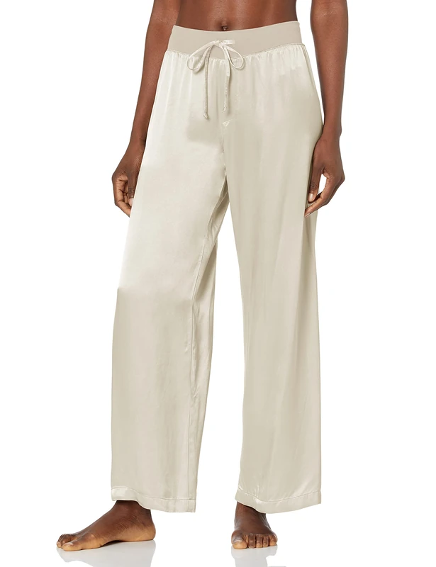 PJ Harlow Women's Jolie Satin Pant - Off-White - X-Small - Image 1