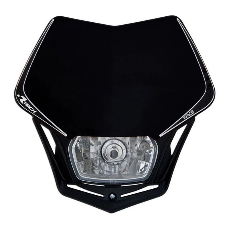 Enduro Racetech V-Face Headlight Plate Black