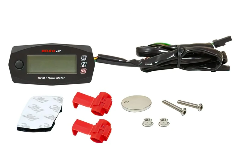 Koso Mini Style Universal Motorcycle Hour Counter + Tour Counter - Image 1