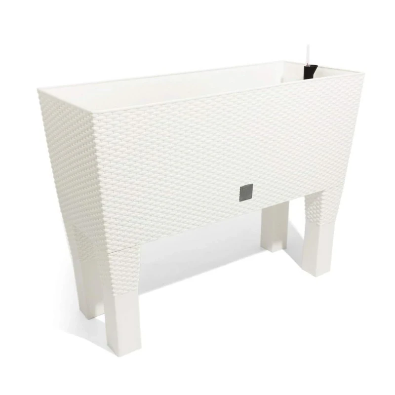 Prosper Plast Rato Case High Flowerpot, 60 x 25 x 46 cm, White with Legs
