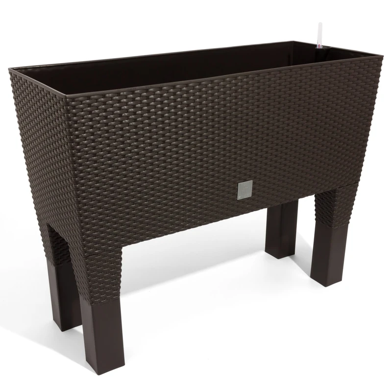 Prosper Plast DRTC800H-440U 80 x 33 x 62 cm "Rato" Case High Flowerpot - Dark Brown (4-Piece)