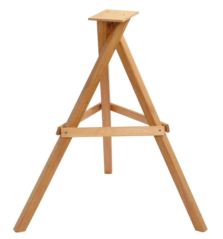 dobar Green Label 46300e Bird Feeder Stand for Bird Feeders Made of Oiled Oak Wood - Tripod Feeder Stand Glazed - 60 x 60 x 90 cm - Natural