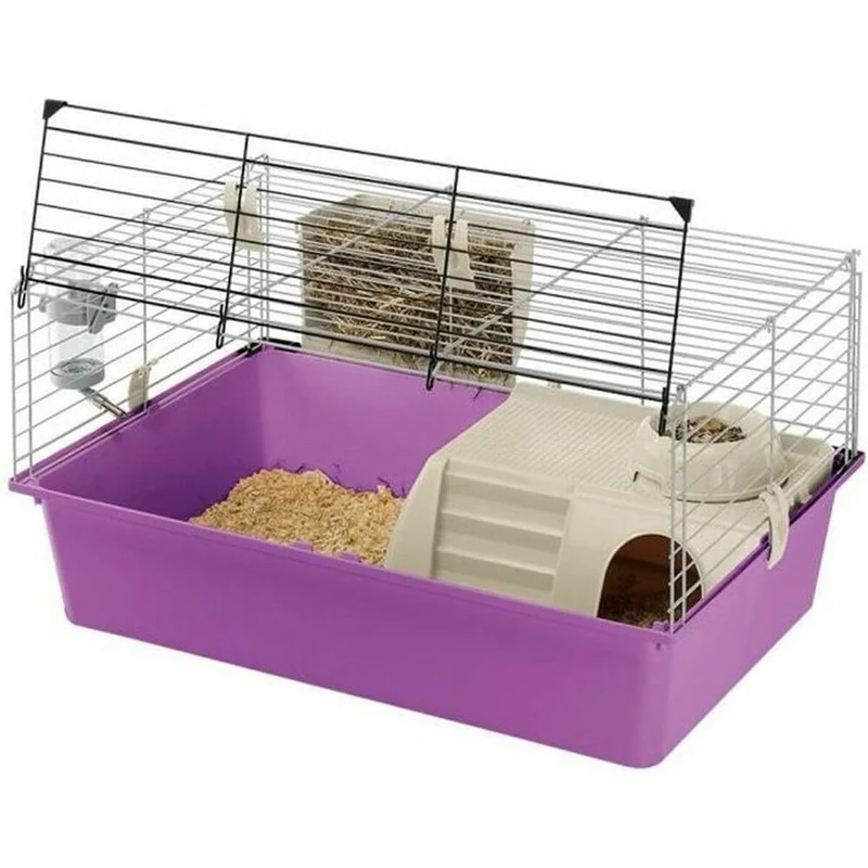 Ferplast Guinea Pig Cage Small Animal Cage CAVIE 15 made of Plastic, Accessories included, 70 x 47 x 37,5 cm
