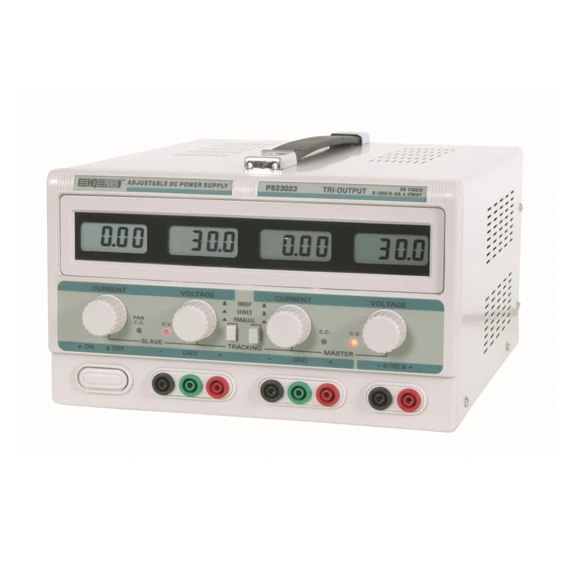 Velleman LABPS23023 Dual DC Lab Power Supply with 4 LCD Displays, Multi-Colour