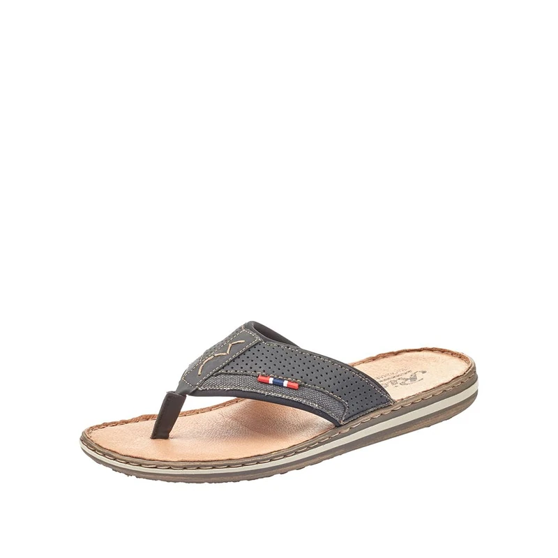 Rieker 21084, Men’s Flip Flops, Black (Schwarz/anthrazit/schwarz), UK (40 EU)