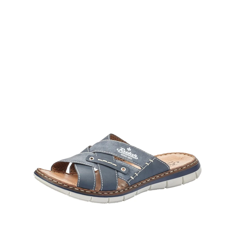 Rieker 25199, Men’s Mules, Blue (denim/jeans), UK (40 EU)