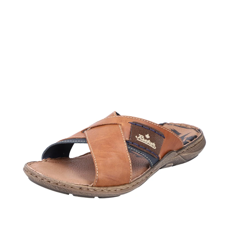 Rieker 22099, Men’s Mules, Brown (Tabak/Sea/Zimt), UK (47 EU)