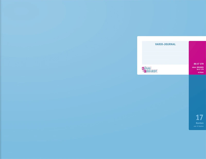 König & Ebhardt Office Recordkeeping Journal 42 x 29.7 cm Light Blue