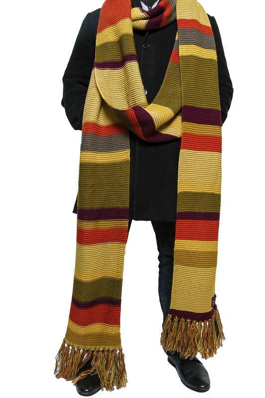 DOCTOR WHO Scarf - 18ft Long Season 16-17 Official BBC Fourth Doctor Scarf by LOVARZI