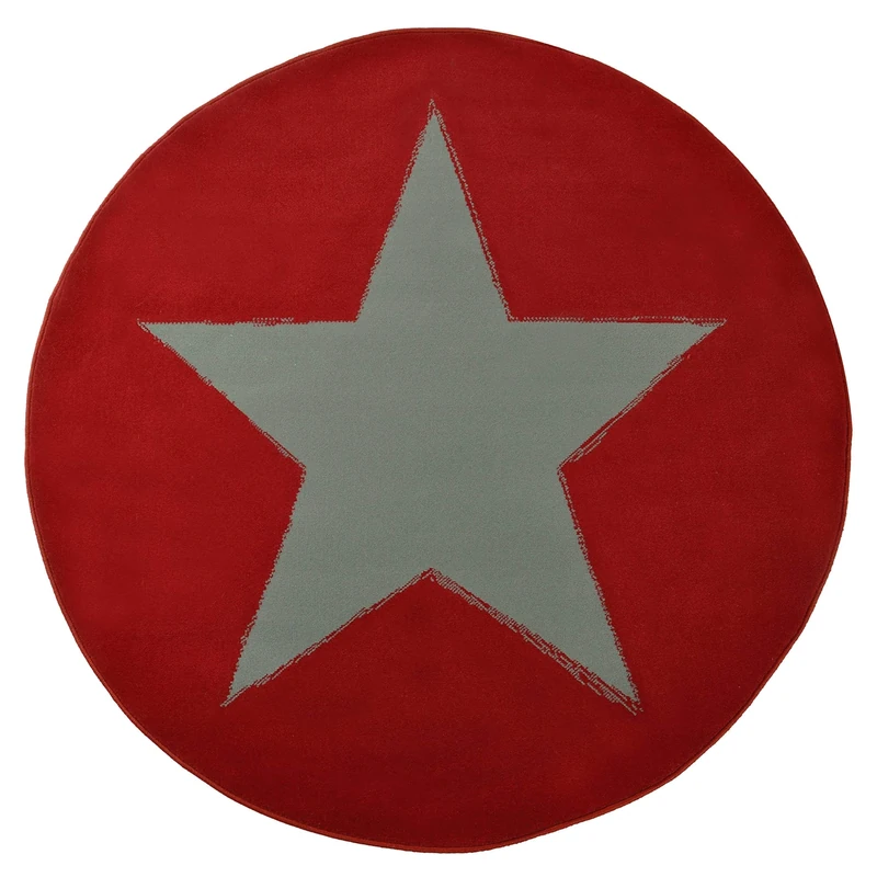 HANSE Home Carpet, Polypropylene, red, 140 x 140 x 0.9 cm