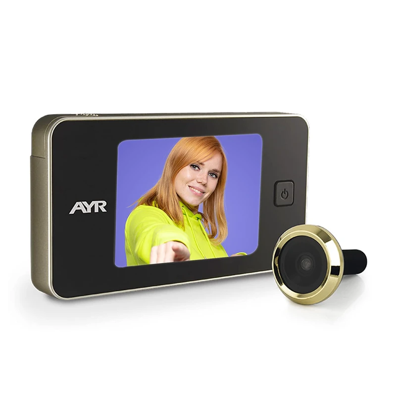 AYR 752-M Digital Door Viewer Matte Nickel and Brass for Aluminium Doors