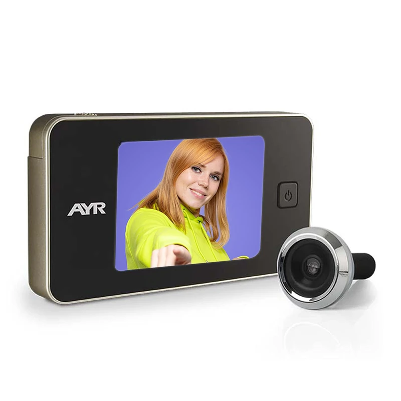 AYR 752-M Digital Door Viewer Matte Nickel and Brass for Aluminium Doors