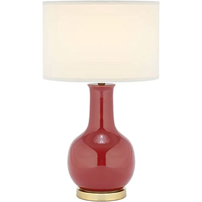 Safavieh Modern Ceramic Table Lamp, in Red