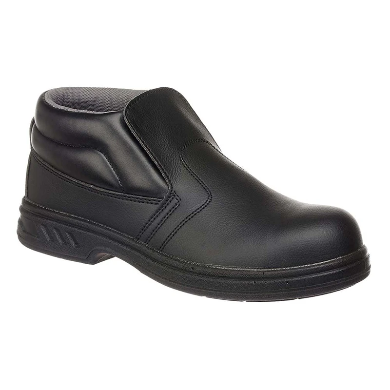 Portwest Steelite Slip On Safety Boot S2, Size: 41, Colour: Black, FW83BKR41