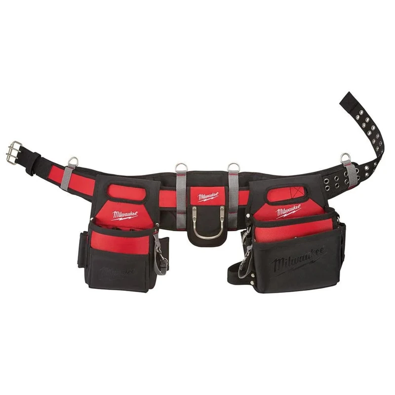 Milwaukee 48 22 8110 Electricians Work Belt with 29 Pockets - Red/Black