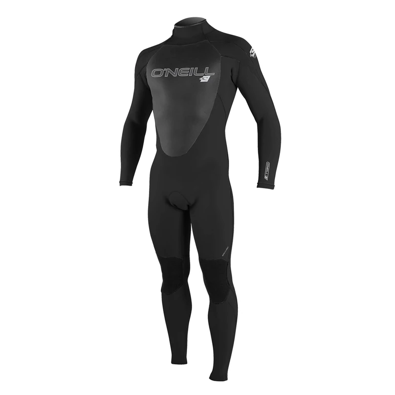 O'Neill Wetsuits Men's Epic 4/3 Back Zip Full Wetsuit, Black, Small Tall
