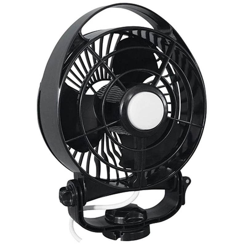 SEEKR Maestro, 7482CAWBX, Cabin Fan with Remote Control, Variable Speed, Direct Wire, 100/130 CFM, 12V, Black, 15.2cm Blade