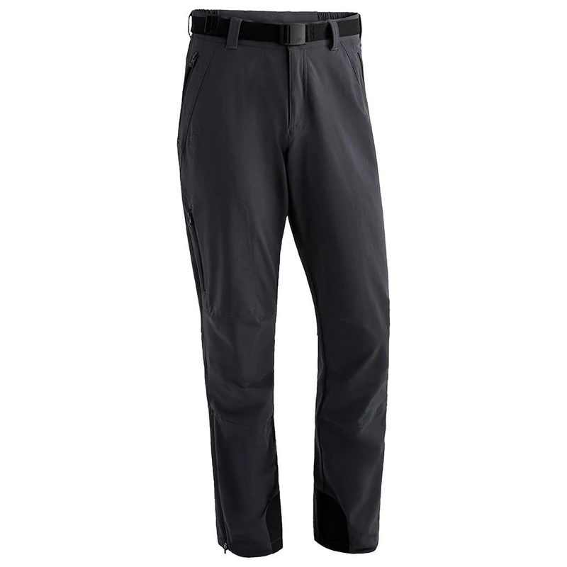 maier sports Men's Torid Slim Hiking Trousers, Slim fit Outdoor Pants, Breathable Trekking Trousers Black
