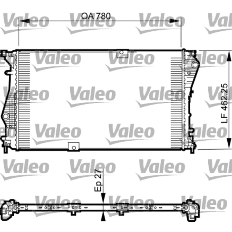 Valeo Radiator Engine Cooling 735599