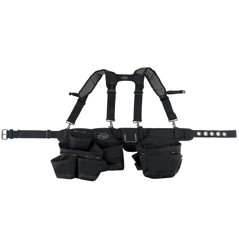 Dead On Tools - Ballistic Framer’s Tool Belt with Suspenders (DO-BSR)