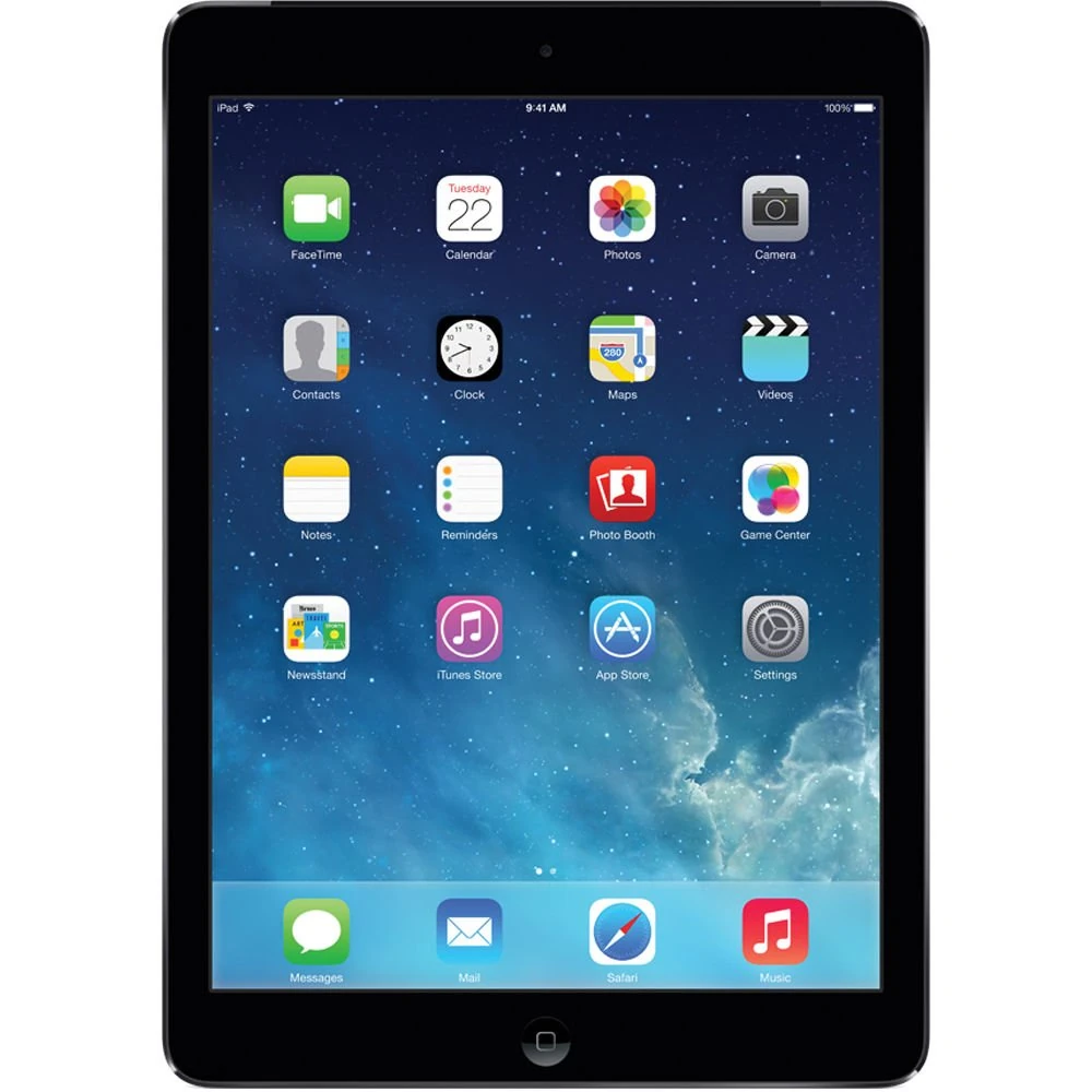 Apple iPad Air 2 Tablet-PC (Space Grey) - (A1567 Processor, 128 GB HDD, Mac OS 9.X) (Renewed)