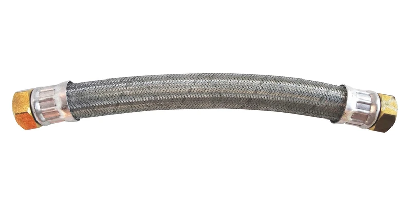 SOMATHERM FOR YOU 5657-10 Flexi CHAUF FF 1 inch 1/2 Heating Hose DN40 Galva L1000 FF1 inch 1/2 inch, Gray
