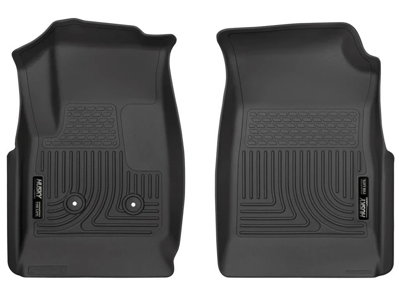 Husky Liners - Weatherbeater | Fits 2015-2022 Chevrolet Colorado, 2015-2022 GMC Canyon (Ext, Dbl & Crew Cabs) - Front Liners - Black, 2 pc. | 18111c, 33"L x 23"W x 4"Th