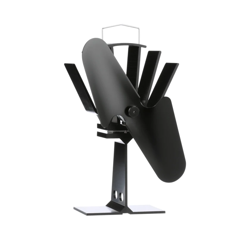 Ecofan 800CAXBX Heat Powered Wood Stove Fan, Black, Bilingual