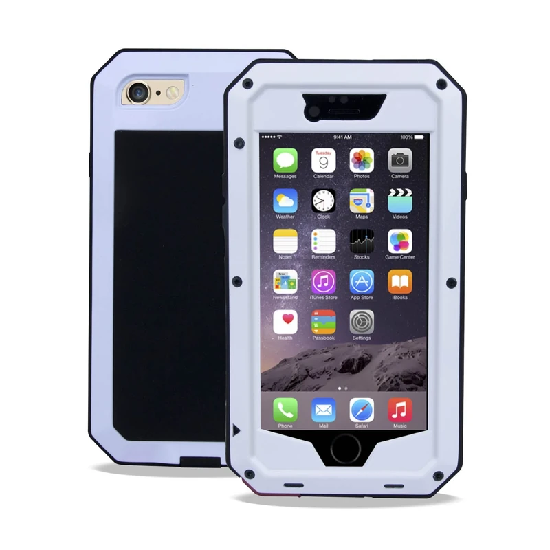 iPhone 6 Case Heavy Duty Aluminum Metal Snowproof DirtProof Shockproof Durable Full Sealed Protection Case Cover for iPhone 6 4.7 inch - Image 1