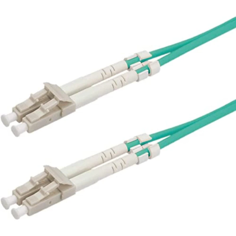 Roline Lc/Lc Lwl Network Cable - Duplex Fiber Optic Cable - Om3 Patchkabel Halogen Free Low Loss - Turquoise 20 M