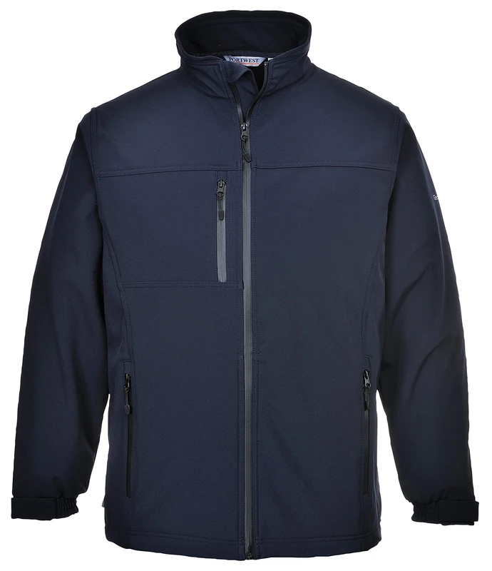 Portwest TK50 Water Resistant Windproof Softshell Jacket (3L) Navy, 3X-Large