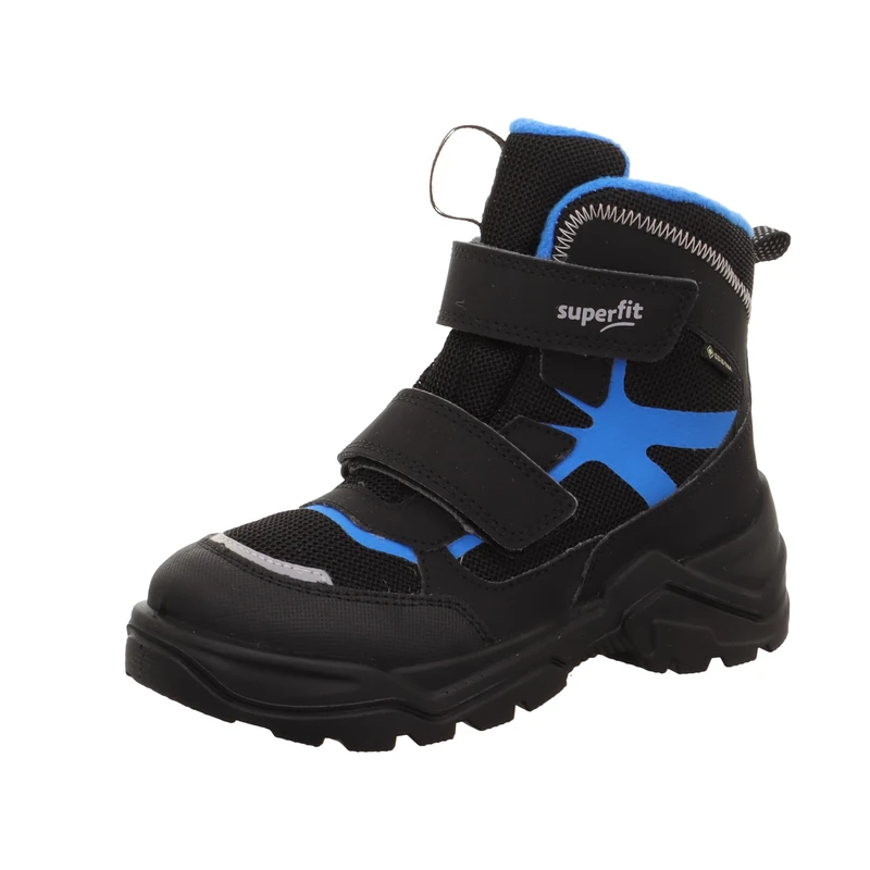 Superfit Boys Snow Max Snow Boots, Black Blue 0010, 4.5 UK