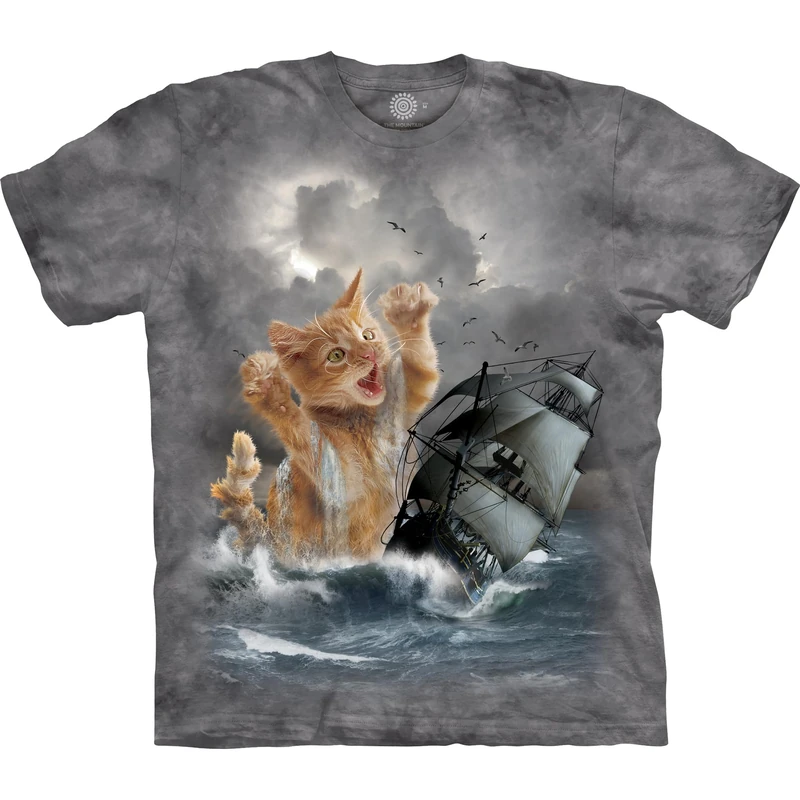 The Mountain Krakitten T-Shirt, Gray, XL