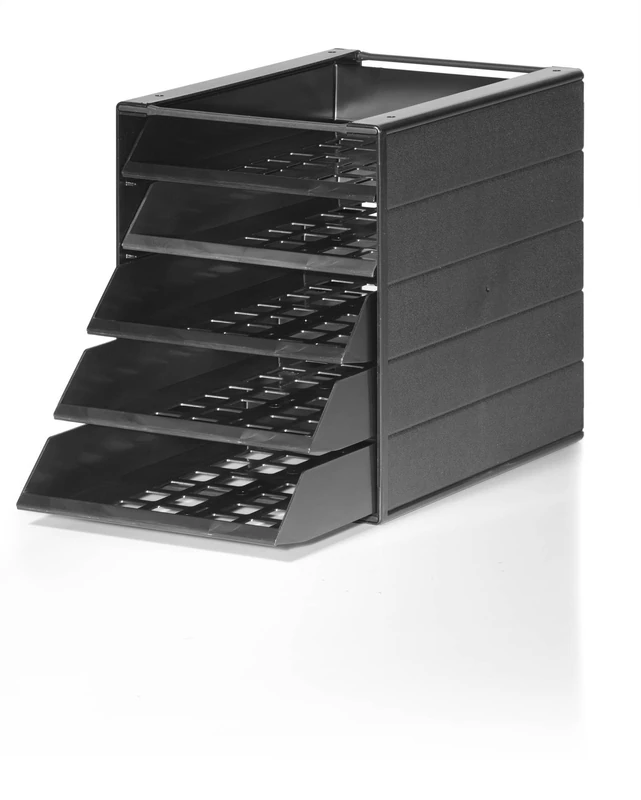 Durable 1712003058 Drawer Box Ideal Box Basic Blue Angel 5 compartments, 1 Piece, Anthracite