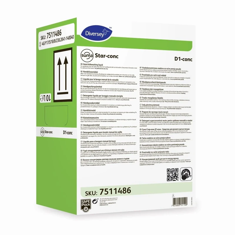 Suma Star-Conc D1 - Detergent Líquido Para El Lavado Manual De Vajilla Household Cleaning