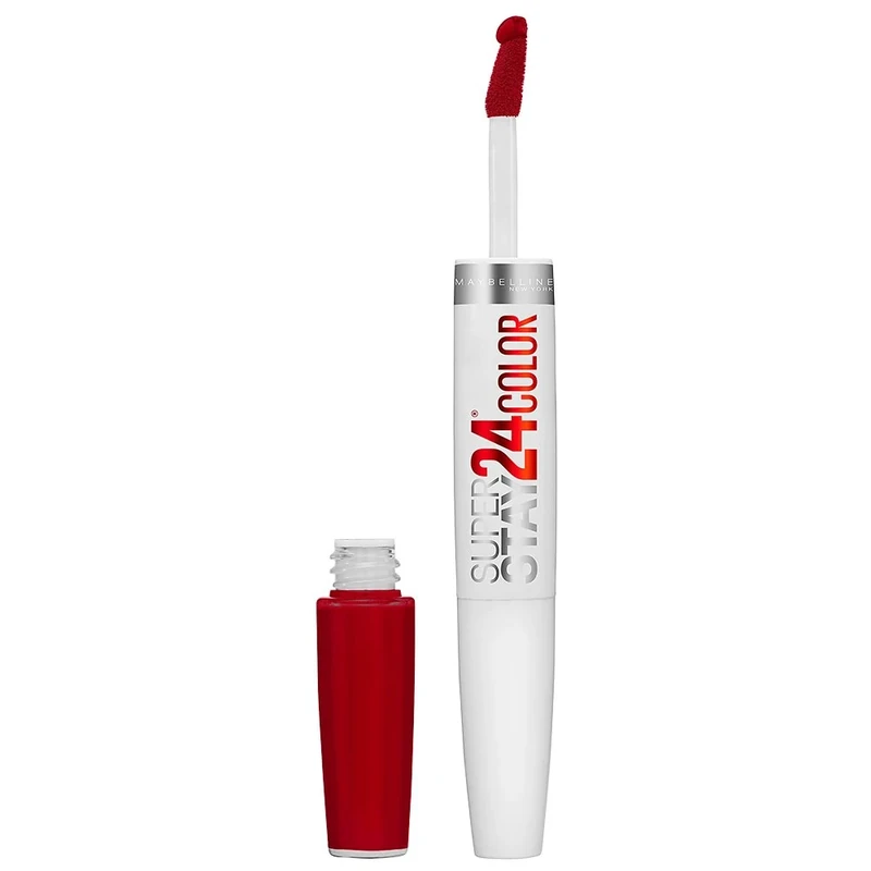 Maybelline SuperStay 24 Hour Dual Ended Lipstick, 560 Red Alert, 9 ml, 1 Count (Pack of 1)